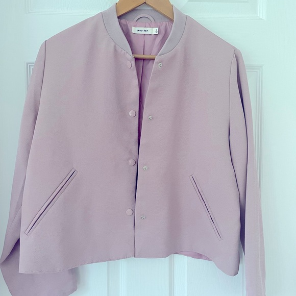 Bomber blazer in mint condition. Beautiful dusty pink color. - Picture 1 of 3